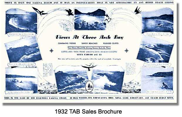 Three Arch Bay sales brochure - 1932