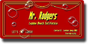 Mr. Rodgers card - 1988