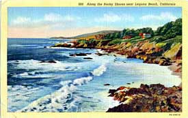 Postcard of Laguna coastline