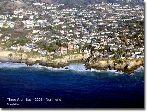 Northern end of Three Arch Bay - 2002