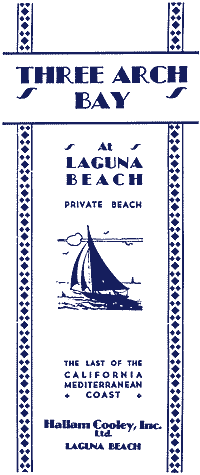 Three Arch Bay advertisment - 1930