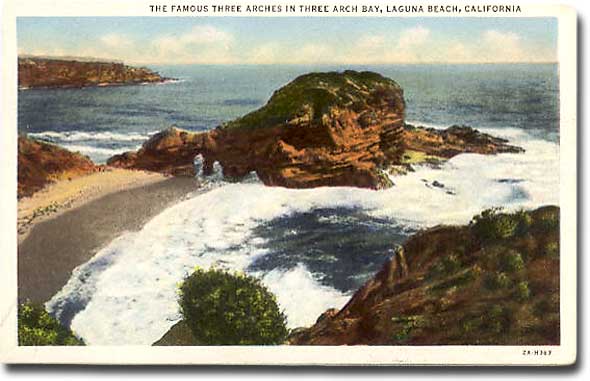 The Famous Three Arches postcard - 1927