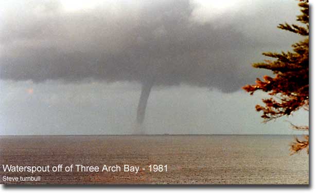 Waterspout off of Three Arch Bay - 1981