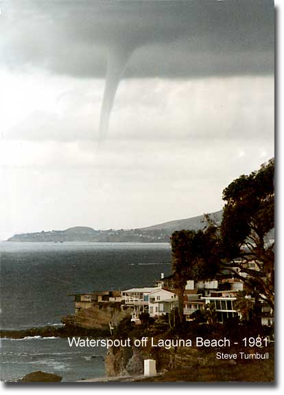 Waterspout off of Laguna Beach - 1981